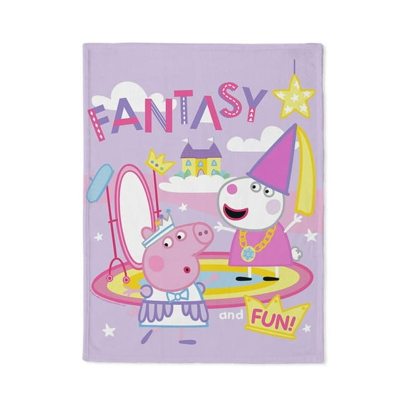 CafePress - Peppa Pig: Fantasy And Fun! - Soft Fleece Throw Stadium Blanket, 30"x40"