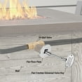 thumbnail image 2 of Universal Gas Valve Key, Fireplace Key for Fire Pit and Fireplace, Gas Key with Polished Chrome Fits 1/4" and 5/16" Gas Valve Stems, 2 of 7