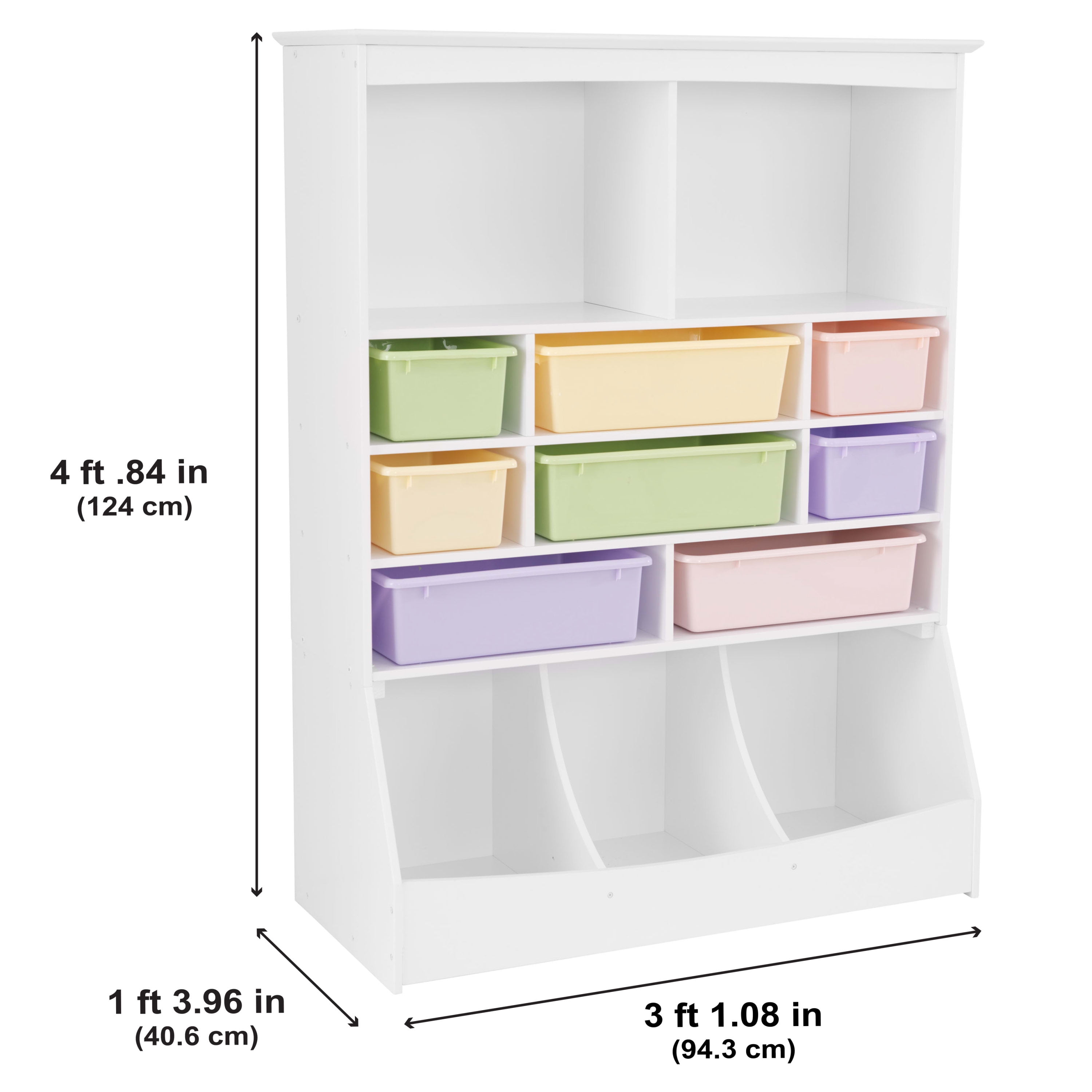 Kidkraft wall storage sales unit white