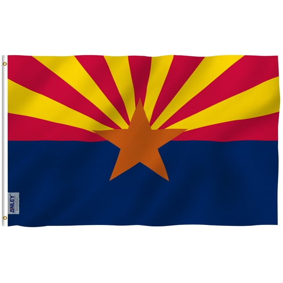ANLEY Fly Brise 3x5 Pied Arizona Drapeau d'État en Polyester - Arizona AZ Drapeaux d'État