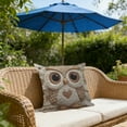 thumbnail image 6 of Owl Pillow Cover, Heart Accent Animal Throw Pillow, Faux Embroidery Decorative Cushion, 18x18 Inch Cute Bird Pillow for Living Room and Bedroom, 6 of 6