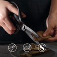 thumbnail image 4 of Tijeras de cocina MITSUMOTO SAKARI Japonesas Black Titanium, 4 of 9