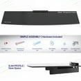 thumbnail image 6 of VIVO Floating Wall Mount 24" Tempered Glass Shelf for DVD Player, Gaming, Audio, 6 of 8