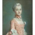 thumbnail image 3 of Maurice-Quentin de La Tour 12x14 Black Modern Framed Museum Art Print Titled - Portrait of a Lady Wearing a Pink Dress, 3 of 5