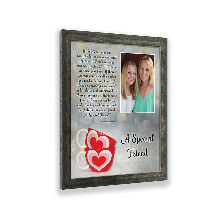 Best Friend Gifts, Birthday Gift for Best Friend, Friendship Gift for  Women, Thank You Gifts for Friends, Thinking of You Gifts for Friends Going  Away, A Special Friendship Picture Frame, 5003BW 