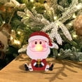 thumbnail image 2 of Adorno navideño colgante iluminado en miniatura con cuerda para árbol de Navidad Papá Noel, 2 of 5