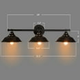 thumbnail image 3 of Costway Modern Industrial 3-Light Bathroom Wall Sconce Fixture Vanity/Bathroom Wall Lamp, 3 of 10