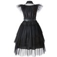 thumbnail image 3 of Disfraz Divertido De Princesa Negra Para Niñas, Vestido De Cosplay De Sirvienta Para Fiestas De Halloween Con Cinturón, Diadema Y Cinturón De Cintura, 3 of 4
