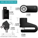 thumbnail image 2 of Candado para patinete eléctrico (negro), candado para accesorios, candado de disco + cable antirrobo de seguridad con resorte de 1,2 m + 2 llaves y bolsa de bloqueo, para Xiaomi M365/motocicleta/bici, 2 of 5