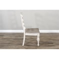 thumbnail image 5 of Sunny Designs Westwood Village 41" Wood Ladderback Chair in Taupe Off White, 5 of 8