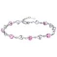 thumbnail image 1 of Fiudx Pulsera Corazón y Tú con Diamantes y Circonitas En Forma de Corazón Asimétrica, 1 of 2