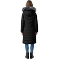 thumbnail image 6 of Wantdo Women's Recycled Winter Jacket Insulated Winter Puffer Coat Waterproof Thicken Parka Black L, 6 of 8