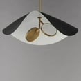 thumbnail image 4 of E24966-WTBKGLD-ET2 Lighting-Carmen - 14W 2 LED Pendant-10 Inches Tall and 24 Inches Wide-Black/Gold Finish, 4 of 4