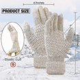 thumbnail image 2 of 4 Pairs Women's Winter Touch Screen Gloves Warm Fleece Lined Knit Gloves Elastic Cuff Winter Texting Gloves, 2 of 5