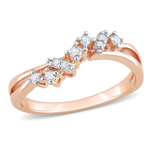 Everly Women's Diamond Rose Gold Plated Ring