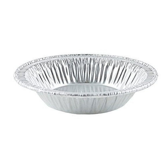 D&W Fine Pack Wilkinson B10 4 1/4" Aluminum Foil Tart Pan Disposable Baking Mini-Pie Plate Tin (pack of 25)