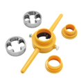 thumbnail image 1 of fashionhome 6pcs PVC Thread Maker Tools Kit Pipe Threader Sizes 1/2 3/4 1 for Pumps Pipes Hand Tool Die Plastic Pipe Thread, 1 of 5