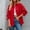 Red, variant on Black**Friday ChaoHeng Denim Coat for Women Women's Fringe Detail Denim Jacket with Pockets,Bohemian Style Long Sleeve