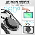 thumbnail image 5 of FJLBDE Case for Samsung Galaxy Tab A11+ Plus 11 Inch 2025/A9+ Plus 2023 with 360 Rotating Stand, Shoulder Strap, Heavy Duty Shockproof Cover, Transparent, 5 of 7