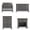 Midnight Gray, variant on Child Craft Denman Crib, Dresser, Chest & Nightstand Nursery Set, 4-in-1 Convertible Crib, Midnight Gray, 4-Piece