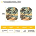 thumbnail image 5 of Yuyamidu Seaside Car Window Shades for Truck Sedan SUV Coconut Tree Car Sun Shade Set of 2 Fashion Sun Visor for Car Windshield Portable Sun Shade Car Accessories, 5 of 5