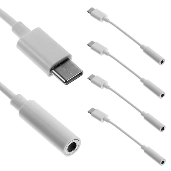 MIANGASTORE 4pcs Phone to 3.5mm Headphone Jack Adapter Portable Audio Cable Cord