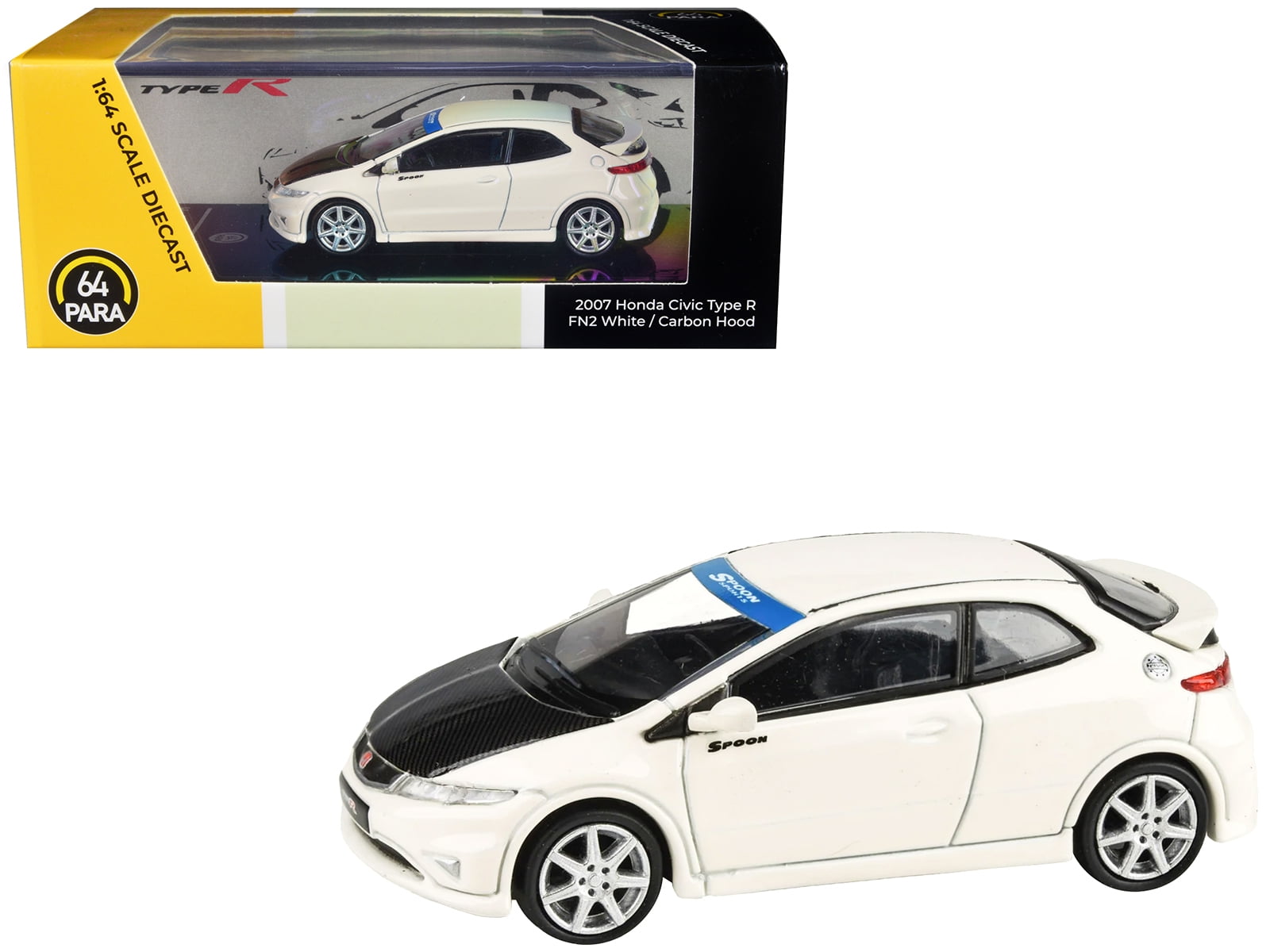 Paragon PA-55397 2007 Honda Civic Type R FN2 White Race Livery 1