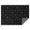 Black White Star, variant on Black White Star Moon Planet Comet Pattern Rectangle Tablecloth 60"x84",Waterproof Polyester Rectangle Table Cloth, Wipeable Spillproof Polyester Tablecloth for Dining, Camping, Indoor and Outdoor