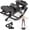 Black, variant on The Rock Stepper Side to Side, U-Shaped Low-Impact Mini Stepper, Quiet Lateral Rocking Step Machine, Compact Stair Stepper for Home Workout & Leg Glut