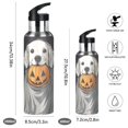 thumbnail image 2 of Yayeee 33oz Insulated Water Bottle Double Wall Stainless Steel with Flip Straw Lid, White Halloween Dog, 2 of 7