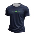thumbnail image 2 of Men's St. Patrick's Day Shamrock Graphic T-Shirt Short Sleeve Crew Neck Top, 2 of 4
