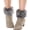 Dark Gray, variant on Womens Fur Trim Boot Cuff Top Cover Leg Warmers