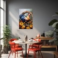 thumbnail image 3 of ZHONGYUTONG Rooster Canvas Wall Art Vintage Chicken Picture Print Farm Animal Flower Painting for Farmhouse Kitchen Decor Framed (20.00" x 30.00"), 3 of 5