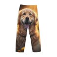 thumbnail image 3 of Vsdgher Sunset Daisy Dog Print Mens Pajama Pants Sleep & Lounge Pants, PJ Bottoms With elastic waistb and Pockets, 3 of 5
