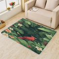 thumbnail image 1 of Tropical Plumeria Rug 6x9 Area Rugs for Bedroom Living Room, Bird Floral Area Rug, Jungle Flower Leaf Carpet Machine Washable Non-Slip Large Rug, Soft Low Pile Area Rug, Indoor Decorative Rug G&n201, 1 of 7
