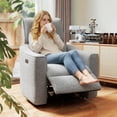 thumbnail image 2 of HOMCOM Fauteuil Inclinable Électrique, Fauteuil Inclinable Rembourré avec Ports USB, Gris, 2 of 10