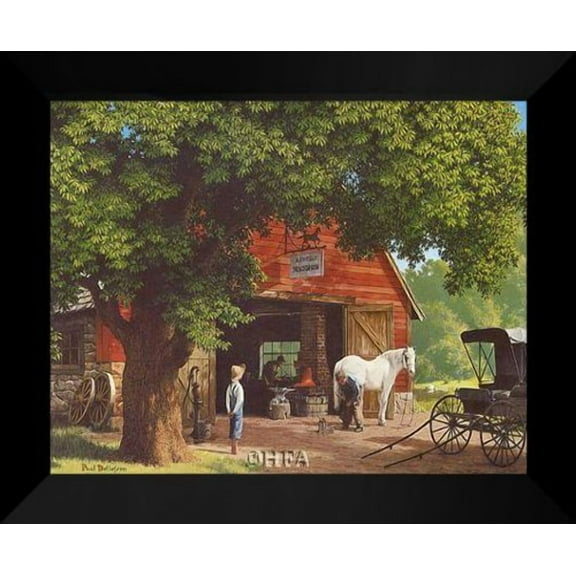 FrameToWall - Paul Detlefsen FRAMED Art 20x24 "Horse And Buggy Days"