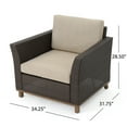 thumbnail image 6 of Noble House Glenwood Outdoor Mix Brown Club Chairs (Set of 2), 6 of 13