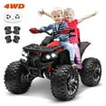 thumbnail image 1 of Joyracer 4x4 24V Kids Ride on ATV with Remote Control, 2 Seater 24 Volt Ride on Toys, 800W 4-Wheeler Quad Car for Big Kids, Red, 1 of 12