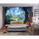 thumbnail image 4 of Tapiz de pared con diseño de castillo en el bosque, tapiz psicodélico de fantasía, tapiz de hadas, tapiz hippie, decoración para colgar en la pared, manta para dormitorio, sala de estar, 4 of 5