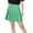 Green, variant on Women's Skirts Under $10 Free Shipping Solid Color Pleated Belt Pants High Waisted Skirt