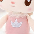 thumbnail image 4 of Gloveleya Rag Doll Plush Doll Baby Girl Gift Plush Toy Candy Girl wearing White Dress Pink 14", 4 of 11