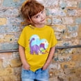 thumbnail image 2 of WOYY Toddler Girls Dinosaur T-Shirt Short Sleeve Round Neck T Shirt Summer Casual Tee Top, 2 of 3