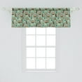 thumbnail image 2 of Ambesonne Easter Window Valance, Chocolate Bunny Eggs Tulips, 54" X 18", Laurel Green Multicolor, 2 of 3
