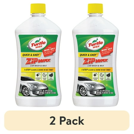 (2 pack) Turtle Wax T75 Car Wash Zip Wax, 16 oz