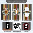 thumbnail image 3 of Yayeee Blank Wall Plate Cover 1-Gang 4.5"x2.7" Home Unused Decorative Outlet, Geometric Stripes, 3 of 7