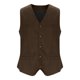 thumbnail image 5 of pstuiky Camiseta sin mangas para hombre, Blazer de moda para hombre, chaleco ajustado con cuello en V y botonadura lisa Camisas para hombres s, 5 of 6