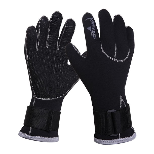 Guantes de buceo de neopreno de 3 mm Guante de neopreno de buceo antideslizante con muñequera Cola Guantes de buceo