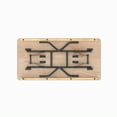 thumbnail image 5 of Mainstays 4' Wood Banquet Fixed Table Top Folding Legs Table, Natural, 5 of 9