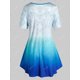 thumbnail image 2 of Tamaño más Ombre color Auto Tie camiseta Rosegal Camisetas tallas grandes, 2 of 5